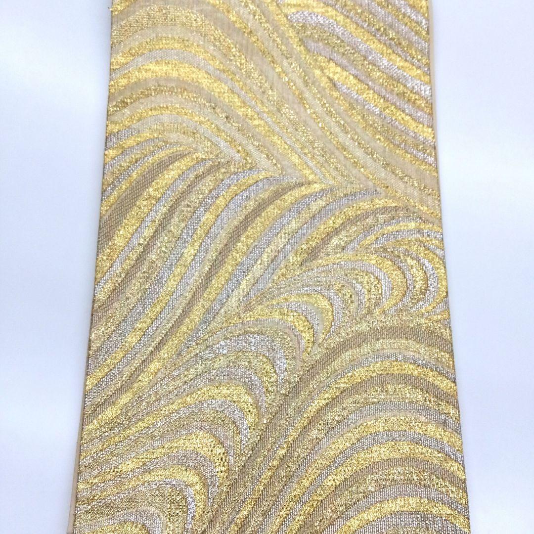 袋帯 波 曲線 振袖用 24M99f