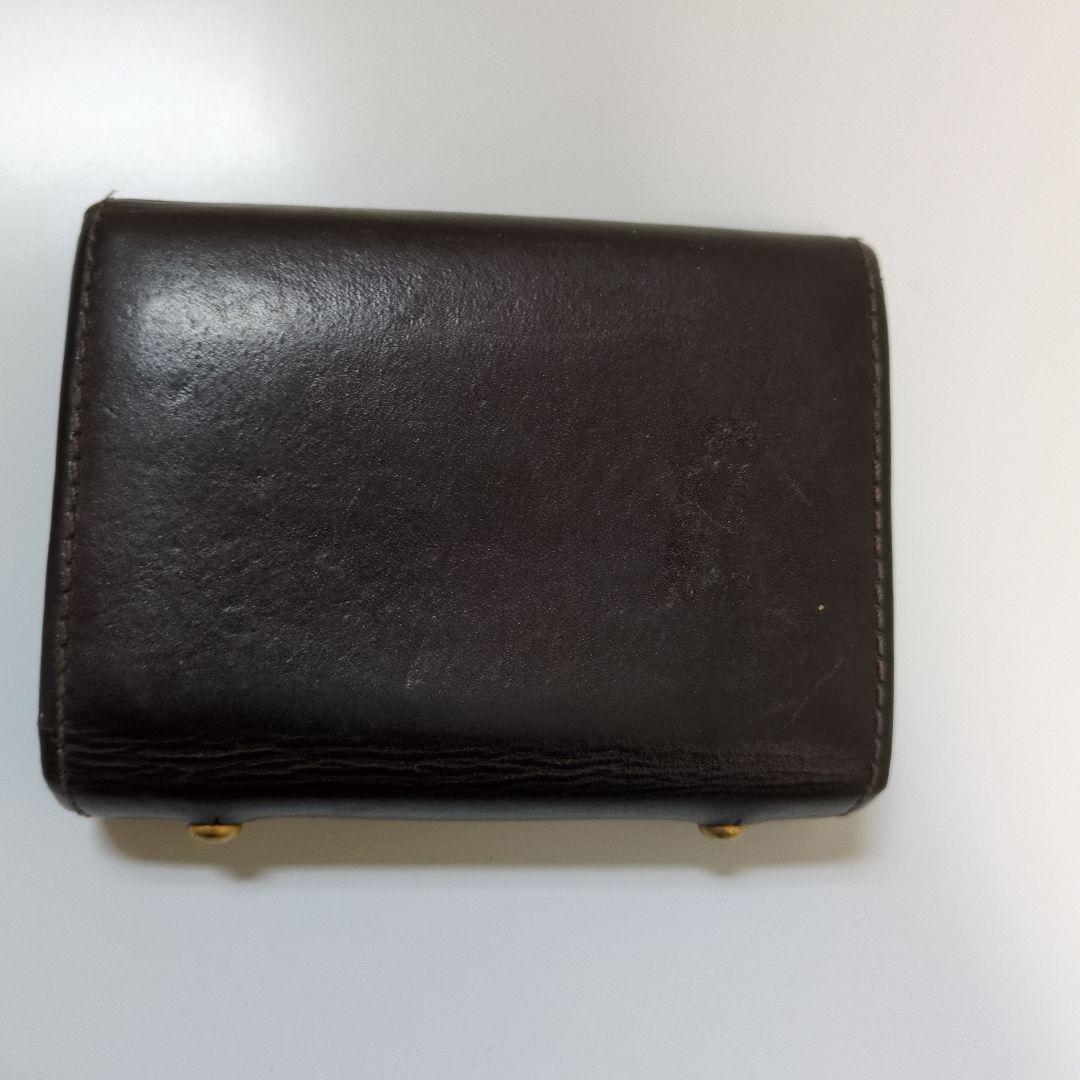 m+ エムピウ ミッレフォッリエ P25 コニャック タバコベージュ 財布 茶