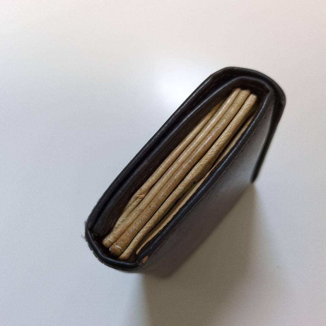 m+ エムピウ ミッレフォッリエ P25 コニャック タバコベージュ 財布 茶