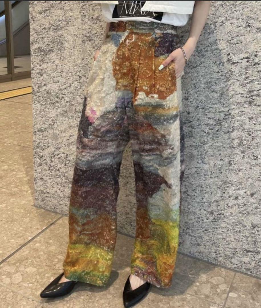 美品　MEDI RACHEL FLUFFY ART PANTS