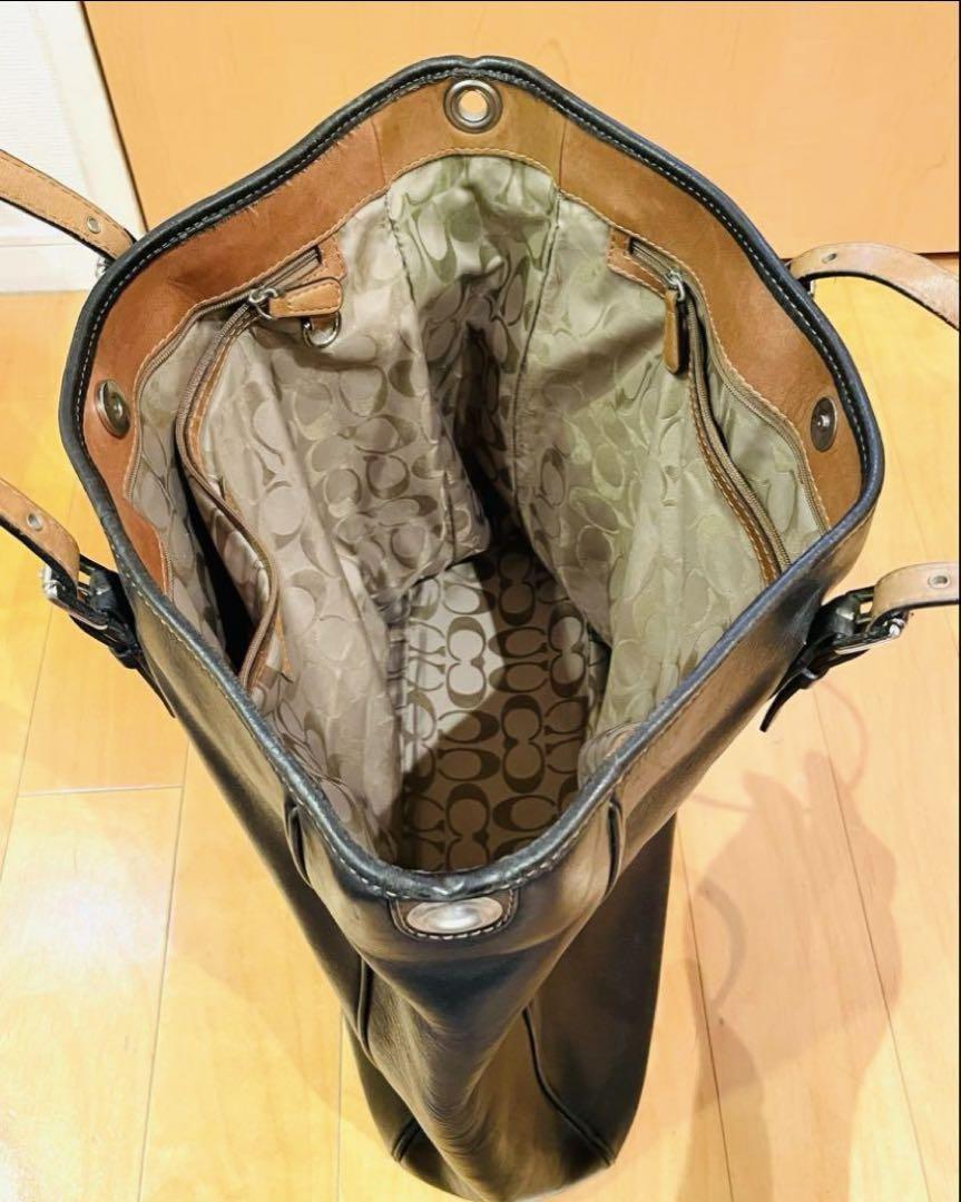 【美品】希少 人気のCOACH コーチメンズトートバッグ　本革製