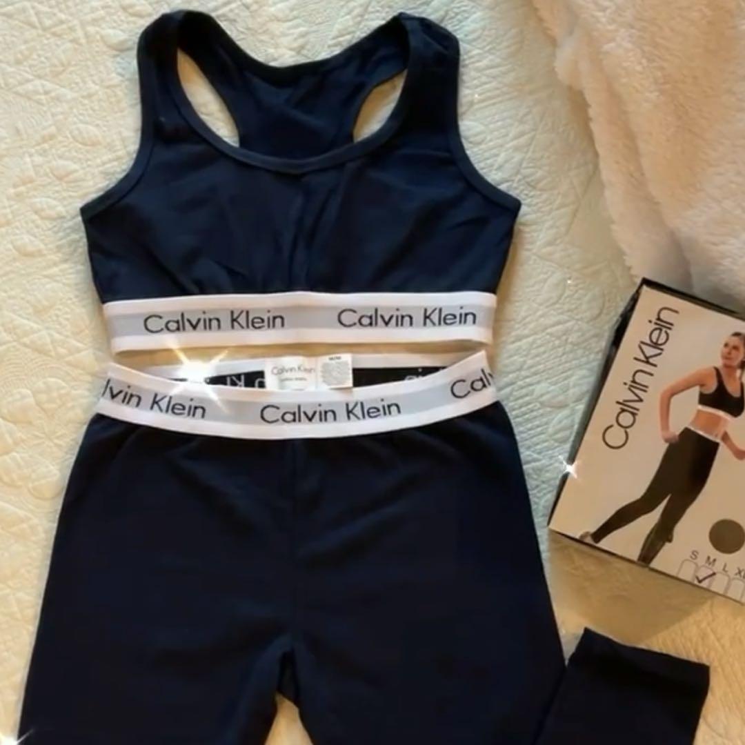 Calvin Klein ブラトップ レギンス セット ブラック S