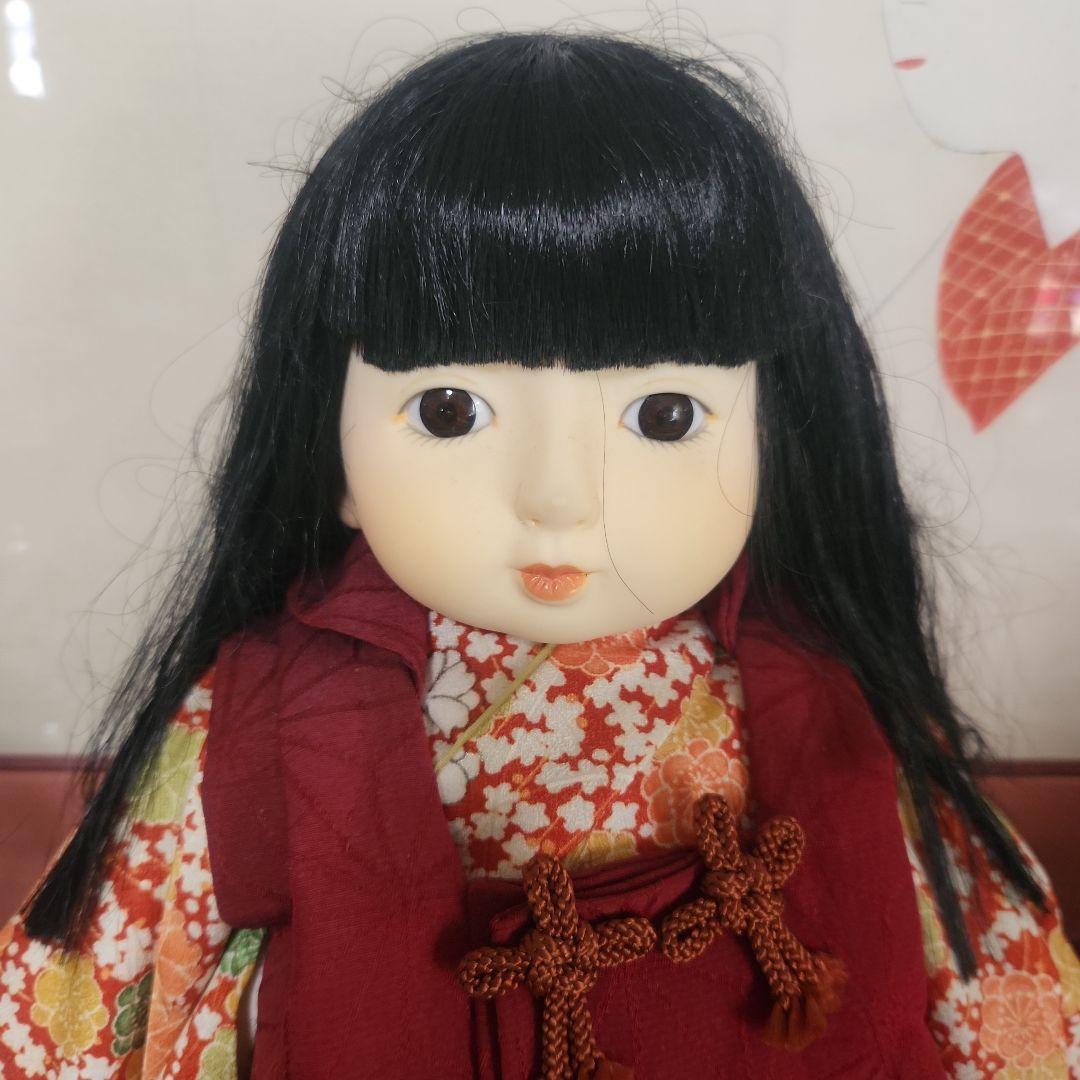 市松人形 花柄着物 w*e様 市松人形 川島秀山 (清次郎) 花柄着物 12号 - メルカリ
