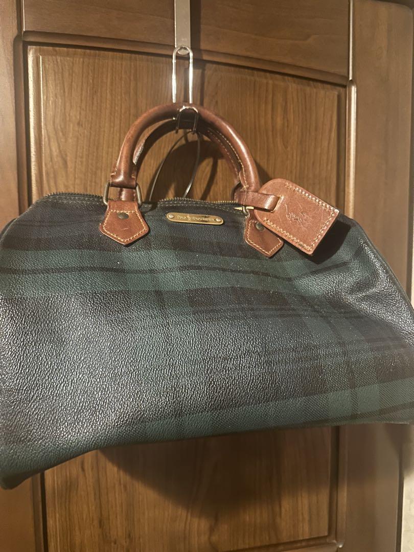 ユーズド POLO RALPH LAUREN ブラックウォッチミニボストン