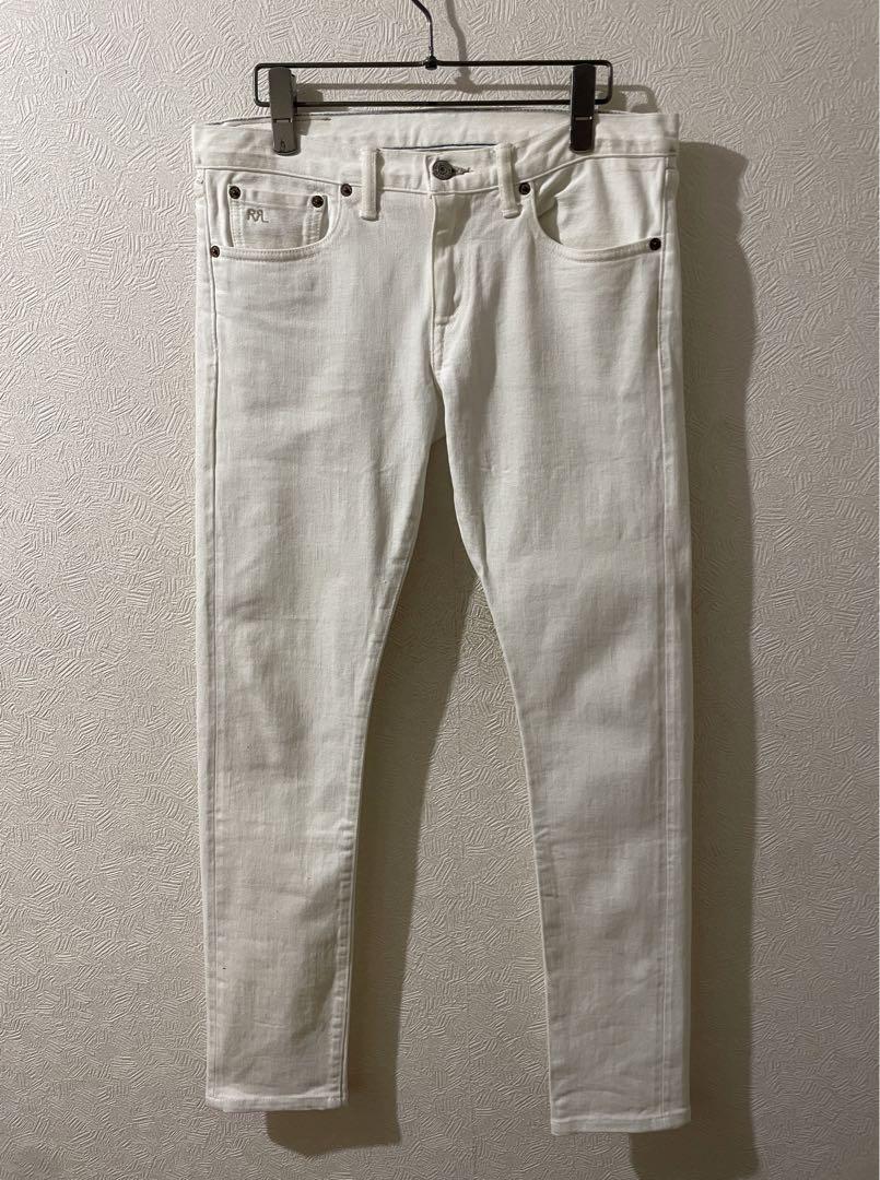登場! USA製 RRL Ralph Lauren ホワイト スキニー デニム - メルカリ パンツ