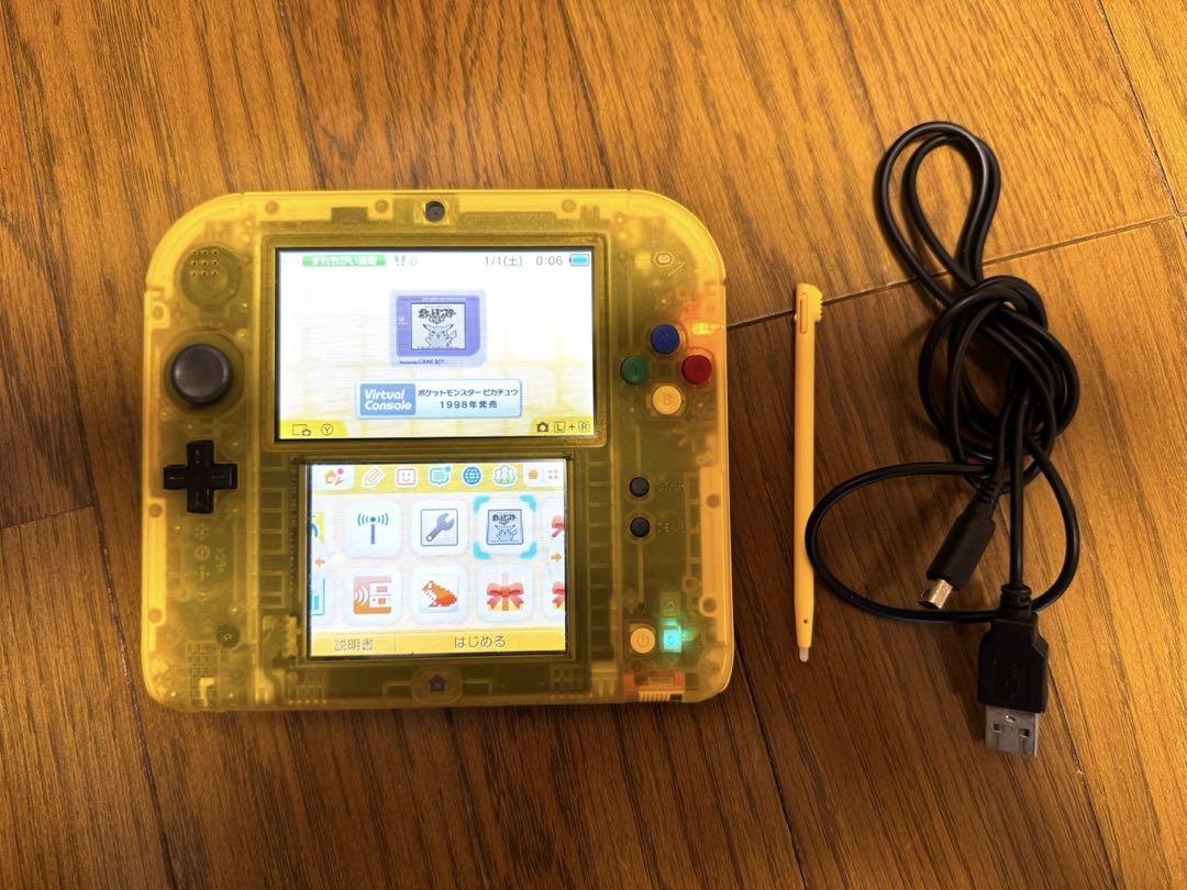 クリアイエロー ニンテンドー2DS 本体 - メルカリ
