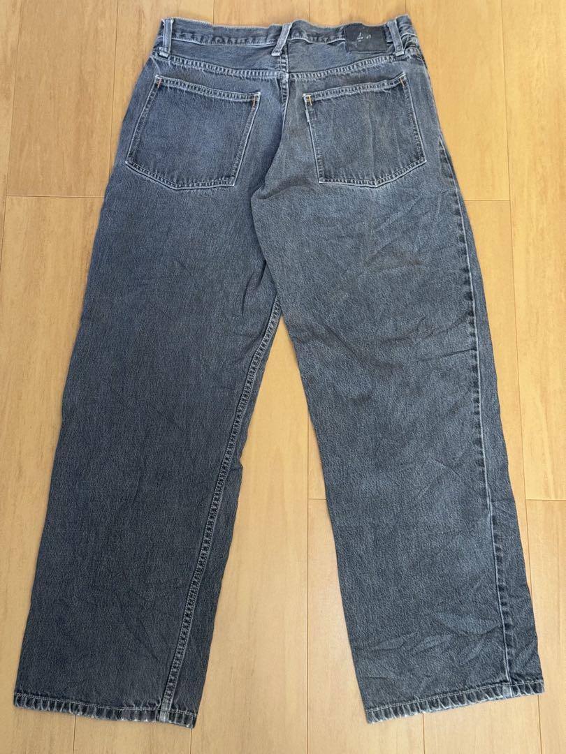 BAGGY 先染めブラックデニムパンツ