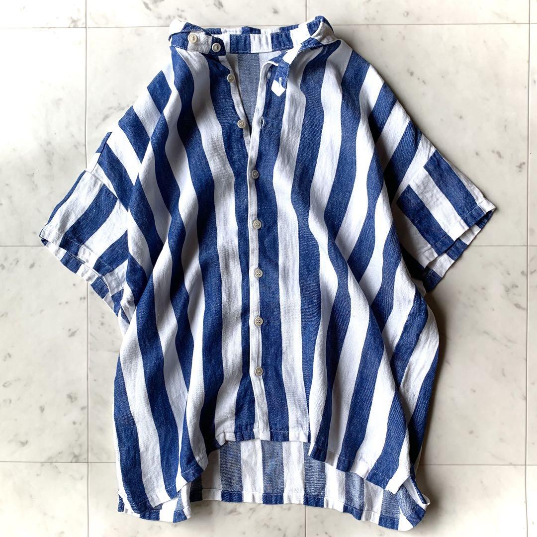 nest Robeリネンマルチストライプシャツ リネンマルチストライプシリーズ＊＊ | 表参道店 | nest Robe