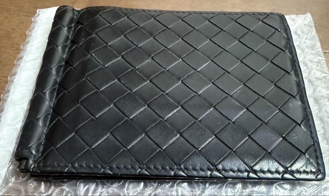 【BOTTEGAVENETA ボッテガヴェネタ】 マネークリップ　財布　黒