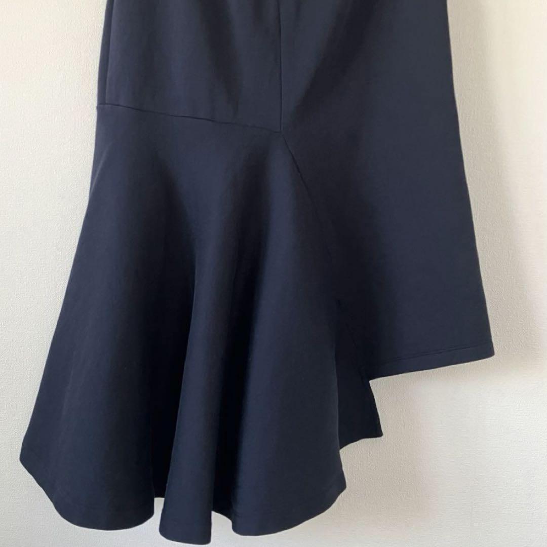 マルニ 20SS アシンメトリー マーメイド ロングスカート 38 ネイビー