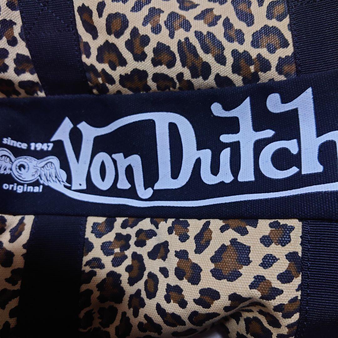 【新品未使用】Y2K復刻レア Von Dutch ボンダッチ ネイビー x 豹柄 新品未使用】Y2K復刻レア Von Dutch ボンダッチ ネイビー x 豹柄
