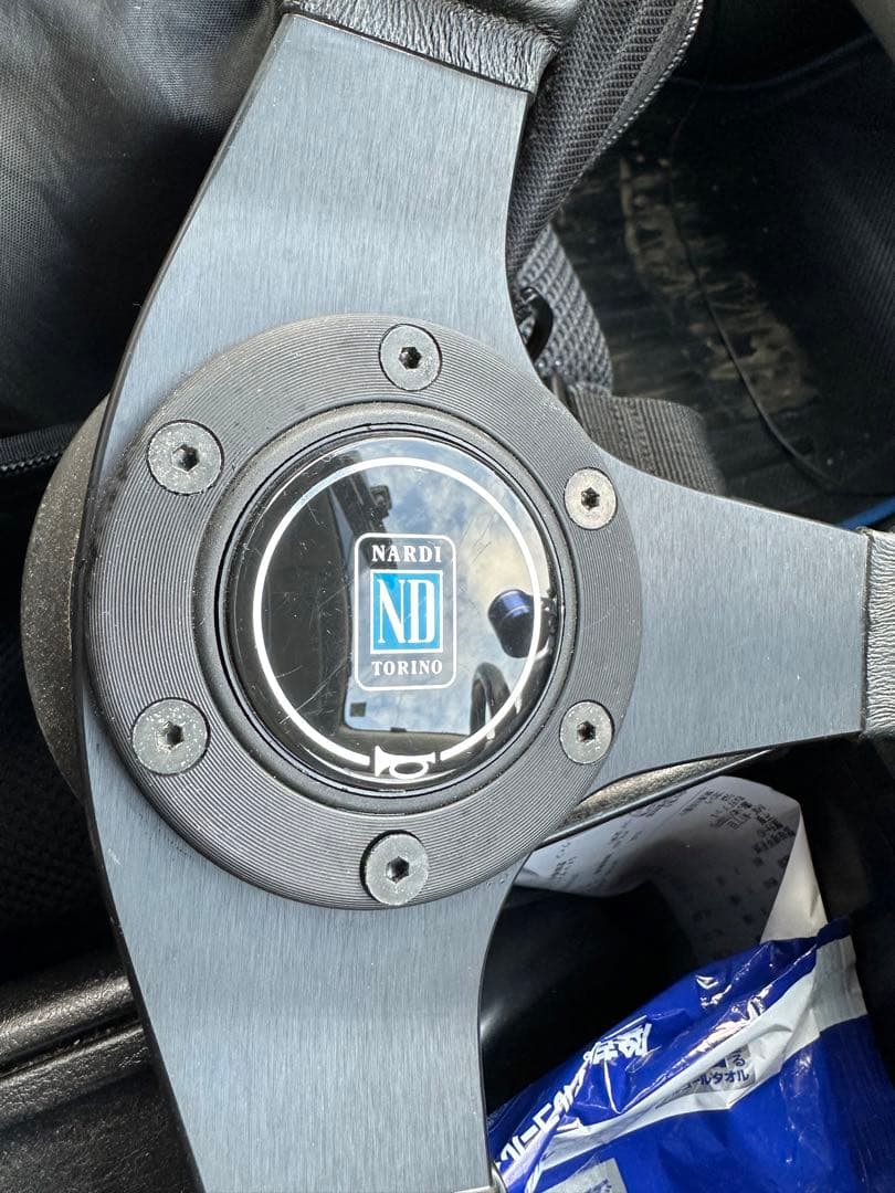 ナルディ リーダー ブラック/グレー＆ブラックスポーク 35Φ ナルディー リーダー 黒⁄グレー ナルディー リーダー 黒⁄グレー Leader