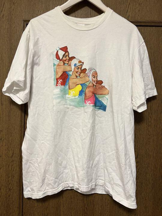 Supreme プールデザイン Tシャツ M Mサイズ Supreme Swimmers Tee Pink