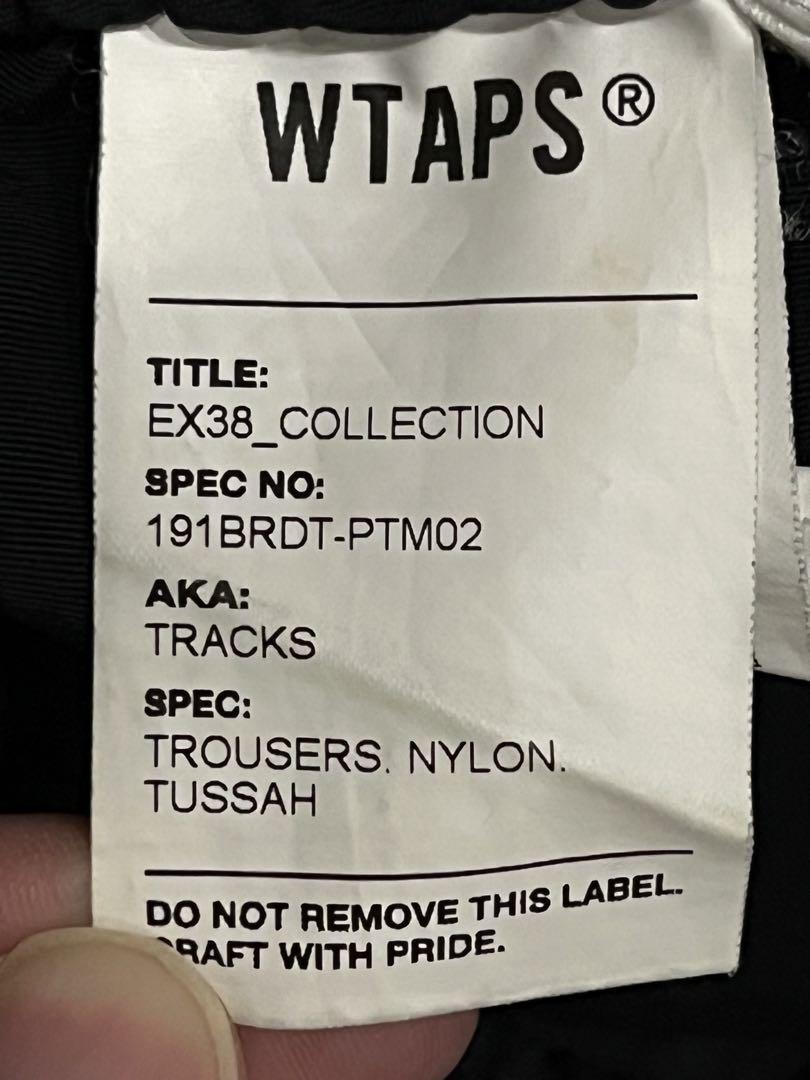 WTAPS 19SS TRACKS TROUSERS 黒X02