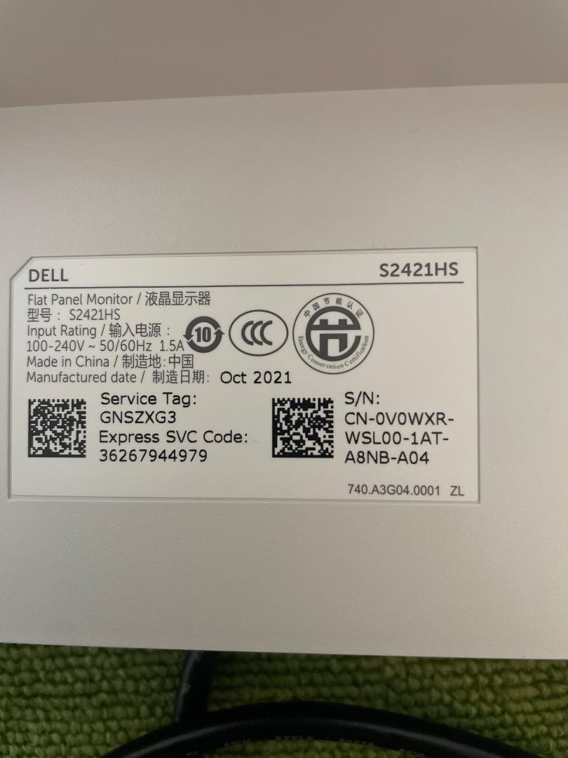 Dell 2021年製 モニター縦横回転、高さ調節機能付き ディスプレイ