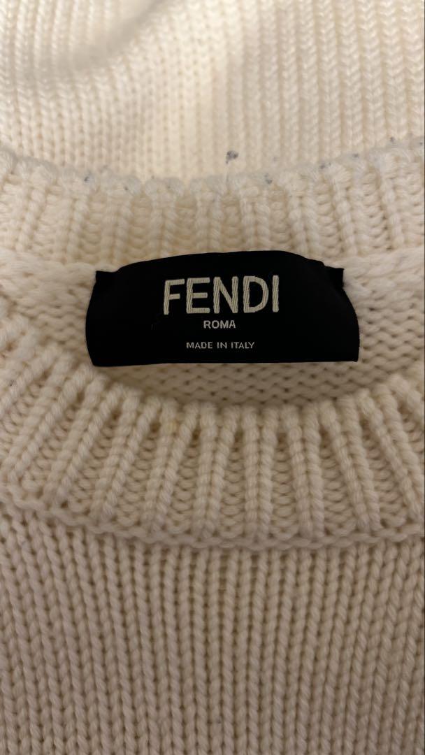 FENDI ホワイトニット長袖セーター 楽天市場】fendi ニット（カラーホワイト）（レディース