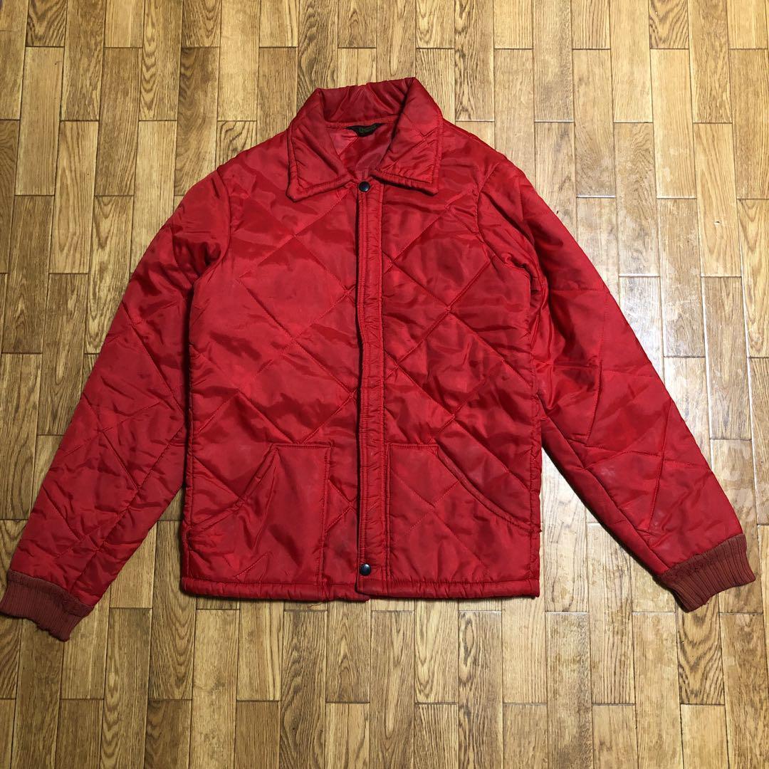 70s BIG SMITH キルティング ジャケット 赤 実寸S TALON - メルカリ