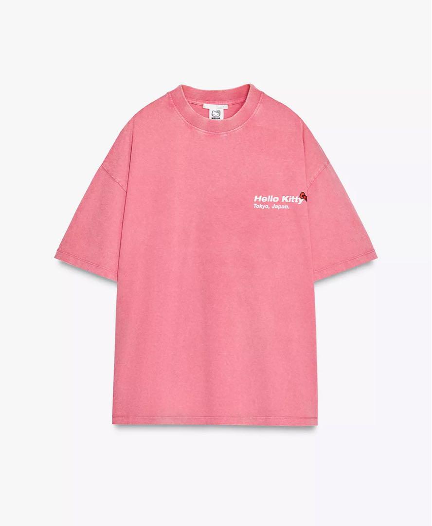 【完売品】ZARA ハローキティ　ウォッシュド加工Tシャツ Mサイズ　新品