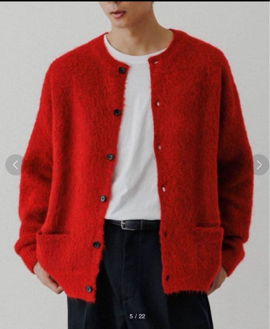 ADAM ET ROPE アダムエロペ モヘアミックスカーディガンM・Adam et Rope'