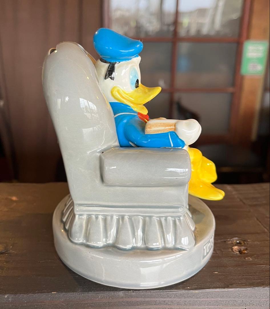 ドナルドダック 貯金箱 陶器 ディズニーランド - メルカリ