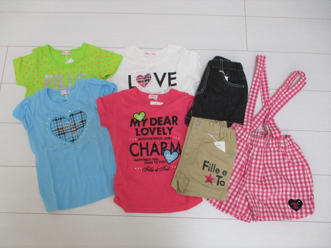 y76❤Fille et Toit　Ｔシャツ・ショーパン　７枚セット　120❤