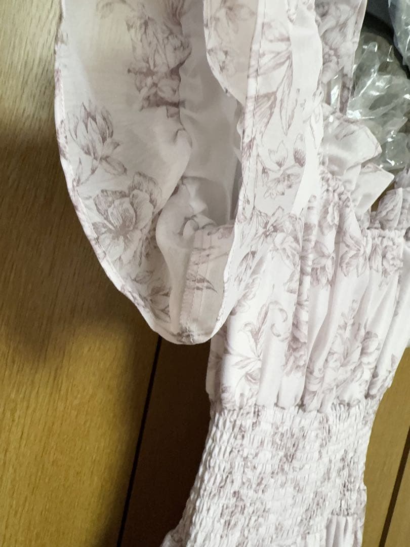 Sustainableオフショルギャザーワンピース LPNK