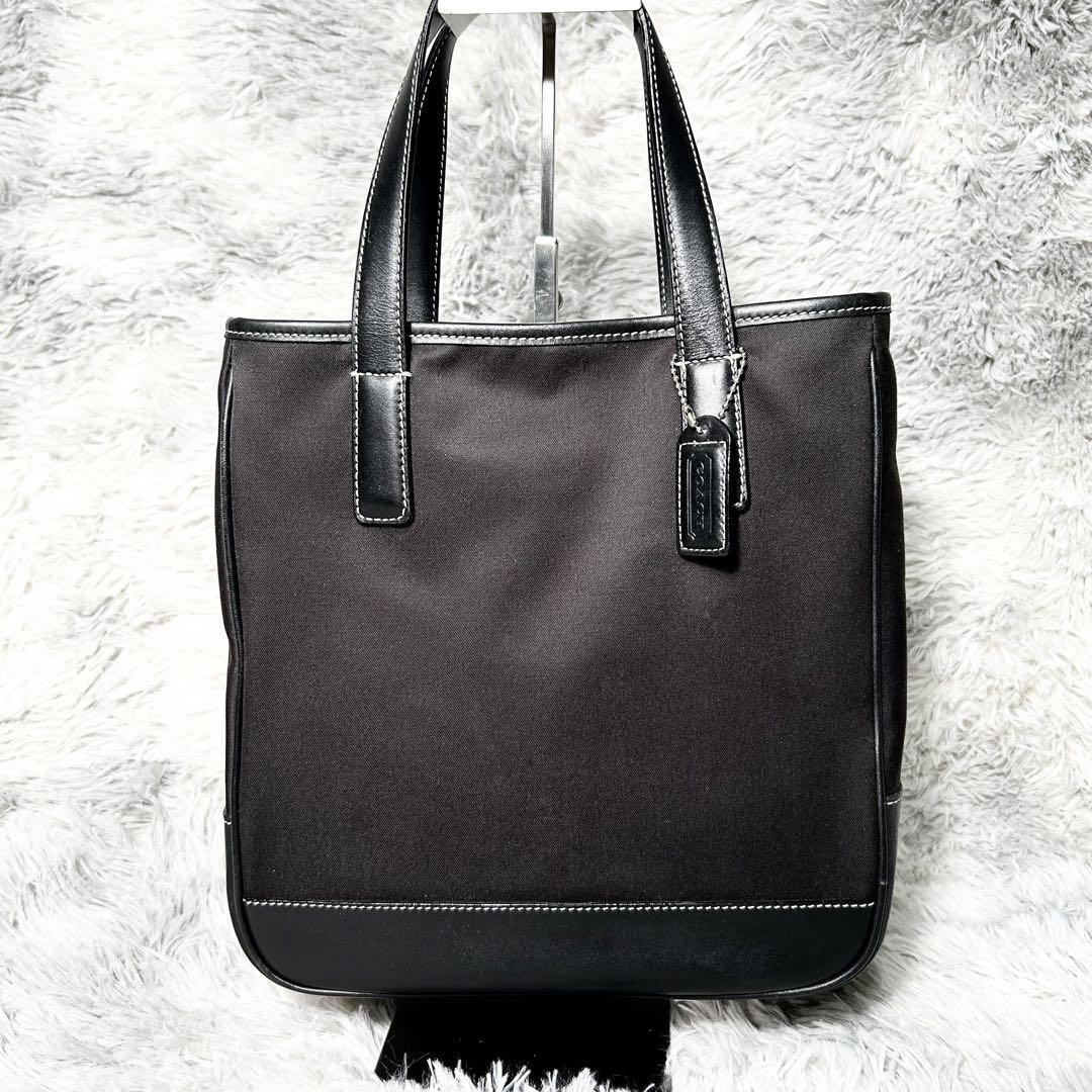 美品】COACH トートバッグ 7706 ナイロン レザー - メルカリ
