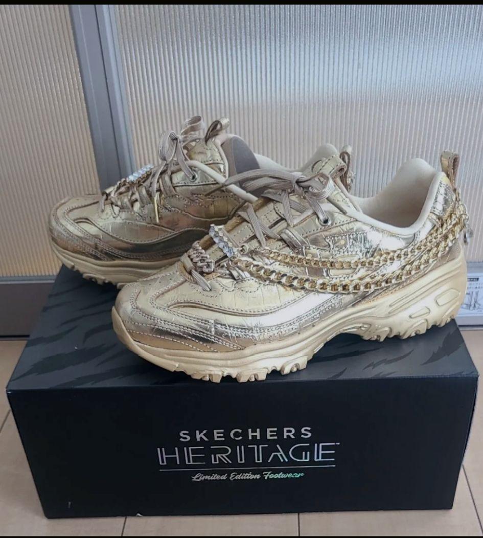 SKECHERS プレミアム　ヘリテージ　ゴールド