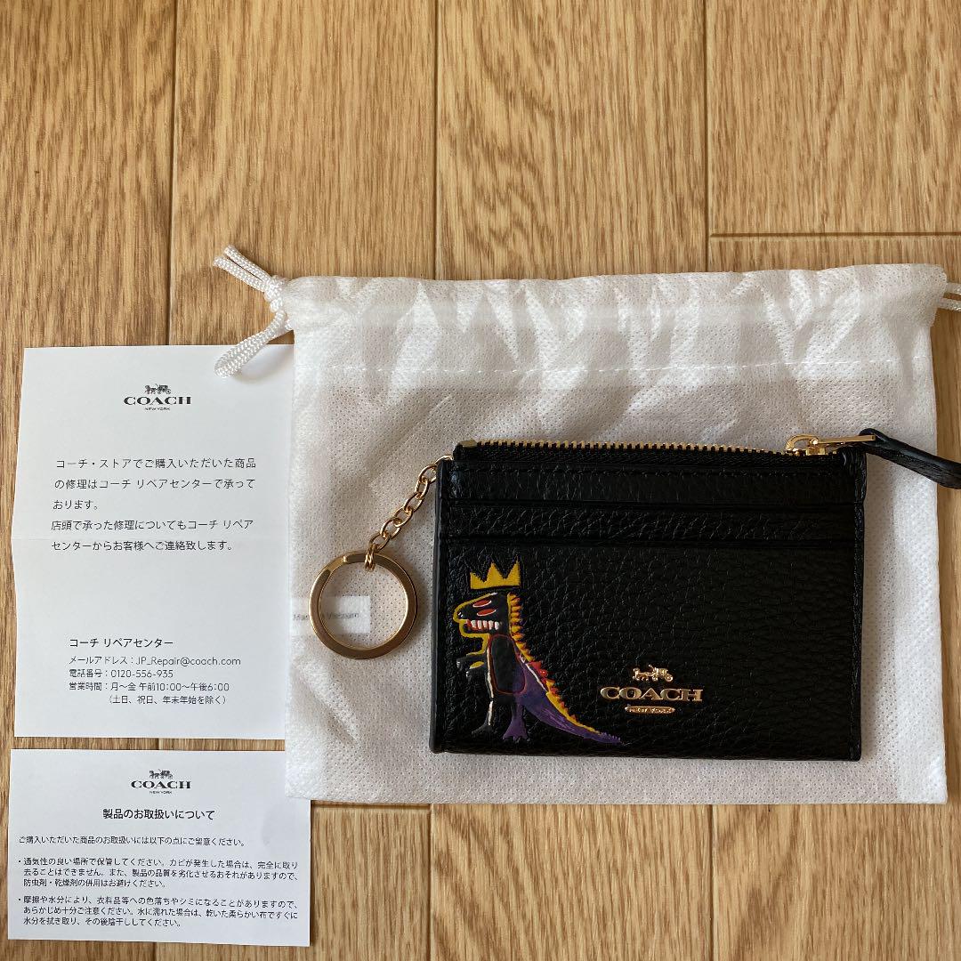 低価超歓迎 新品 コラボ ID ケース マルチ 6ejPD-m84187703518 未使用 COACH コーチ バスキア NEW即納
