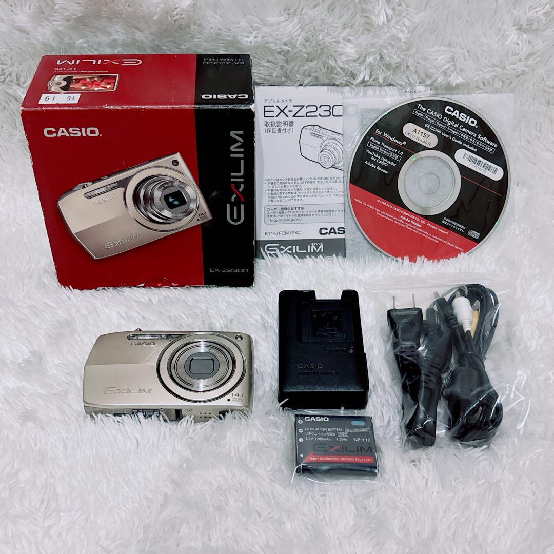 【未使用級】CASIO EX-Z2300 ゴールド コンパクトデジタルカメラ