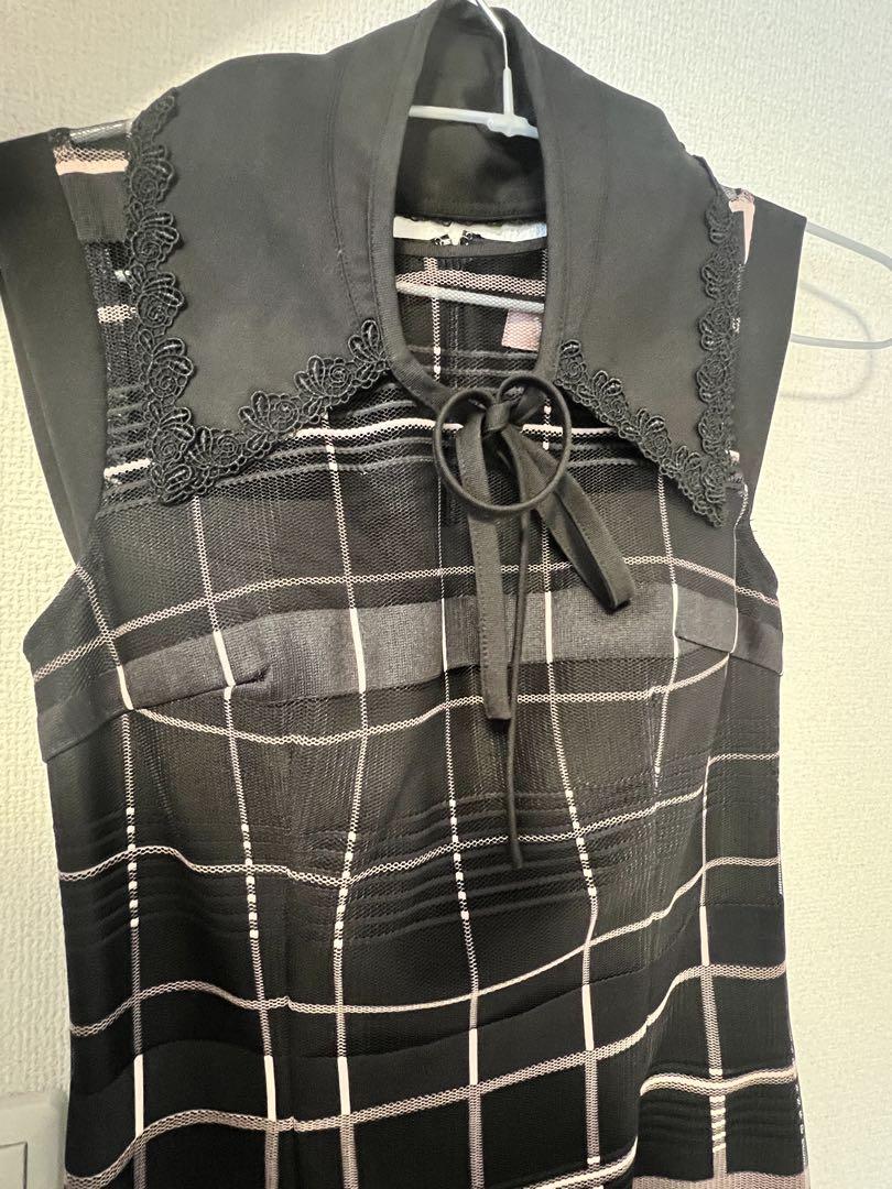 【新品】 限定値下げ　ソブレ 付け襟 パネルレース2wayワンピース ドレス