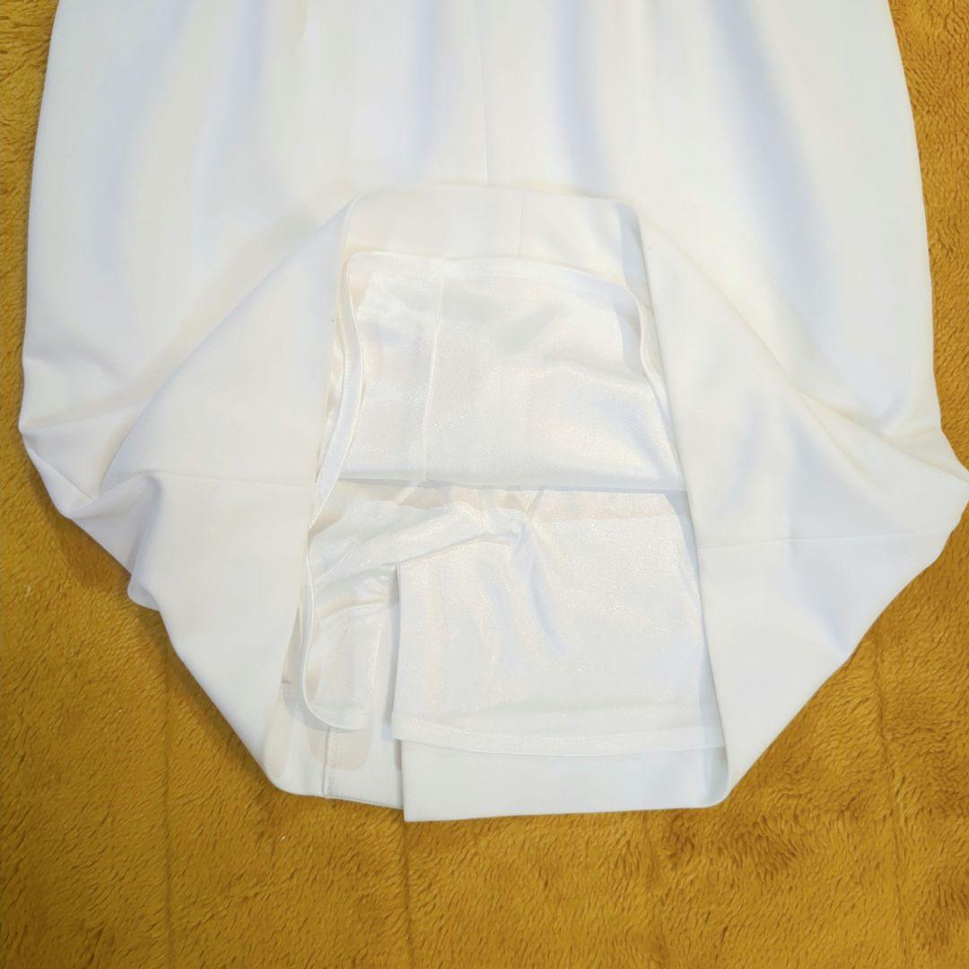 極美品 jessica (M) タイトミニキャバドレス ビジュー シースルー 白