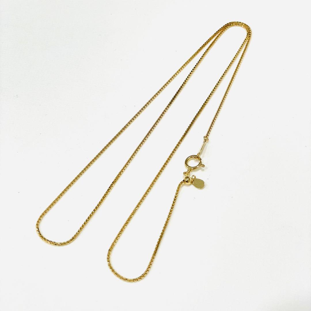 美品 18金 ネックレス 4.33g 50.5cm K18 ヴェネチアンチェーン