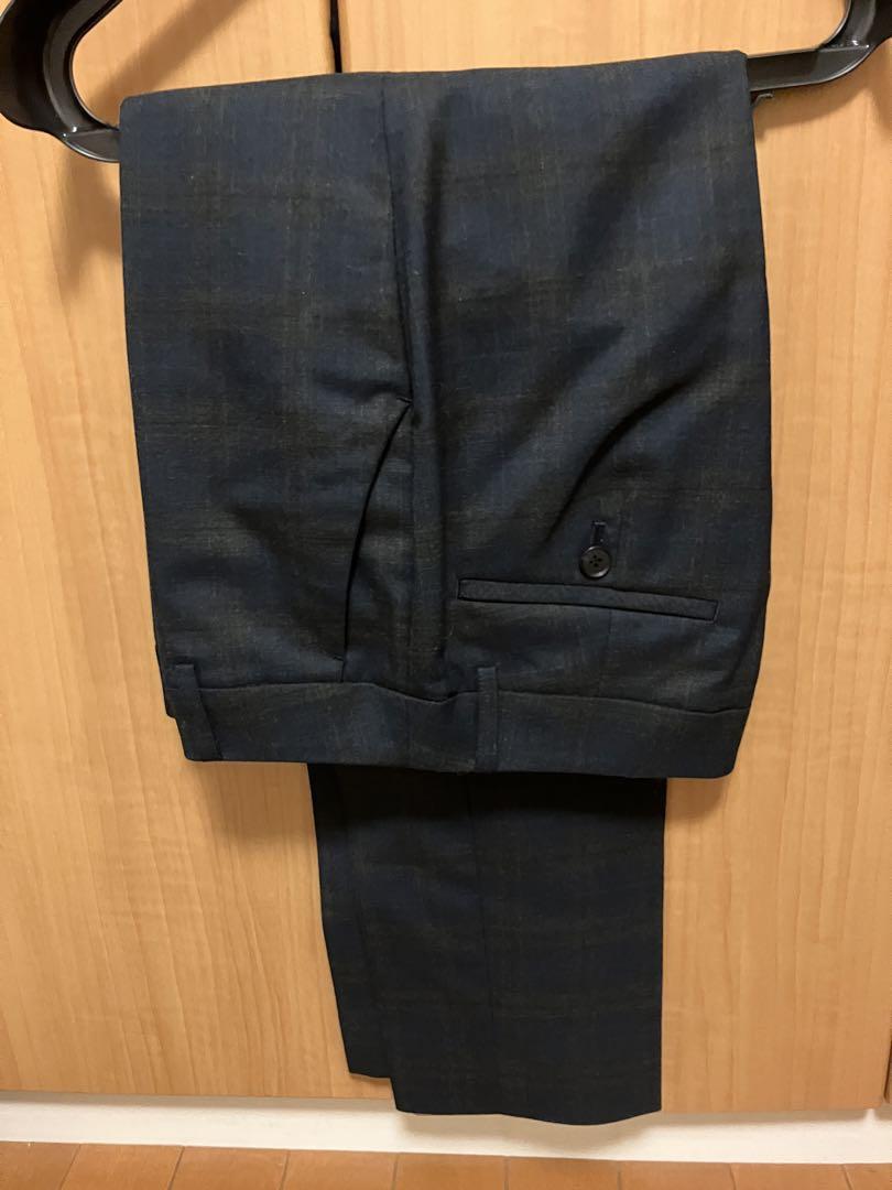 THE SUIT COMPANY she ダークブルー チェック柄 スーツ上下