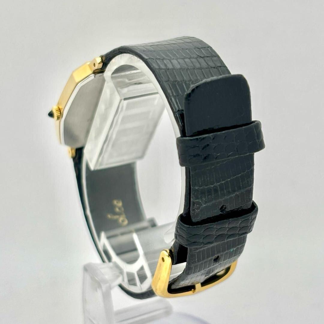 【外観美品/新品電池】 SEIKO Dolce ゴールド メンズ 腕時計