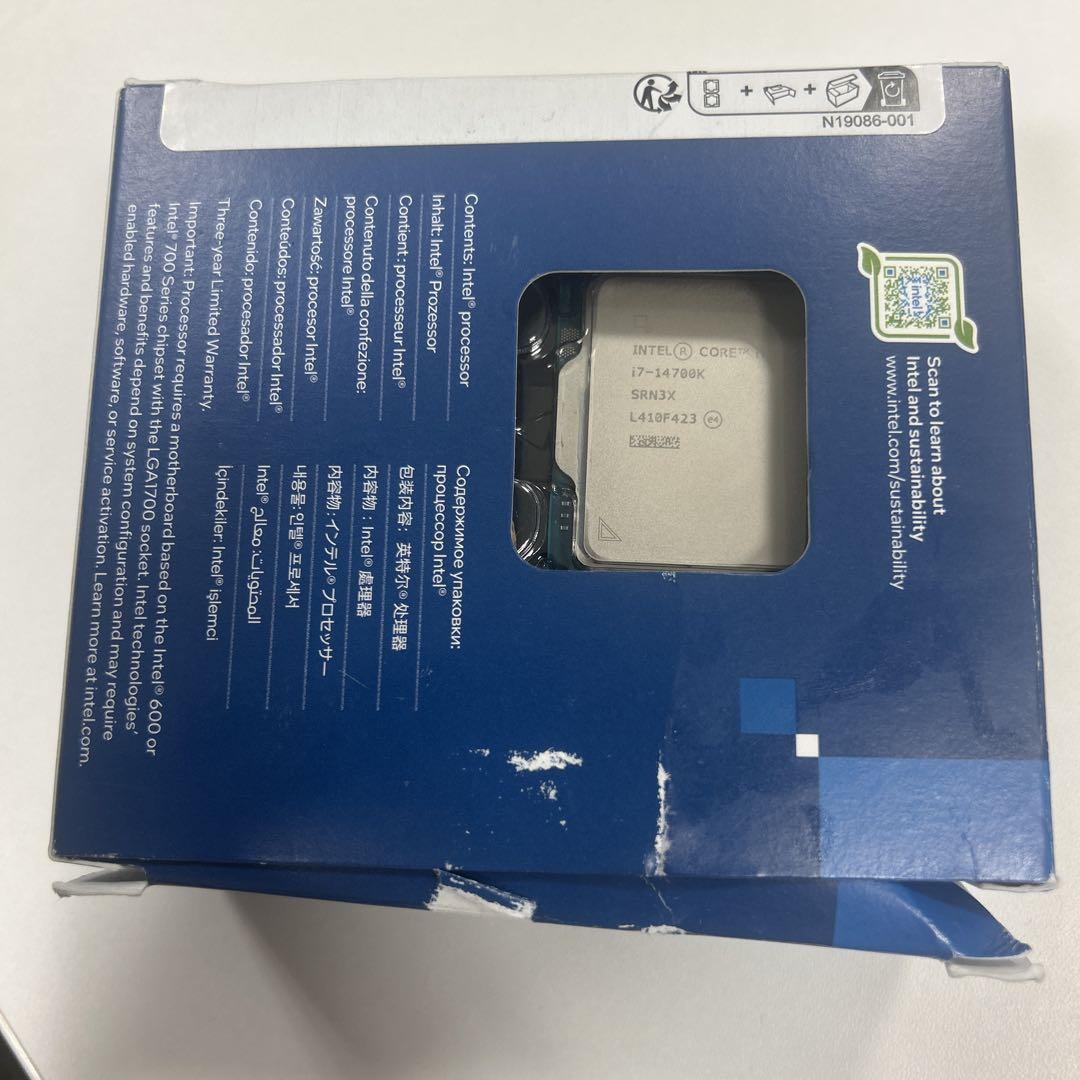 【保証期間残り約5年】Intel Core i7-14700K 保証期間残り約5年】Intel Core i7-14700K CPU