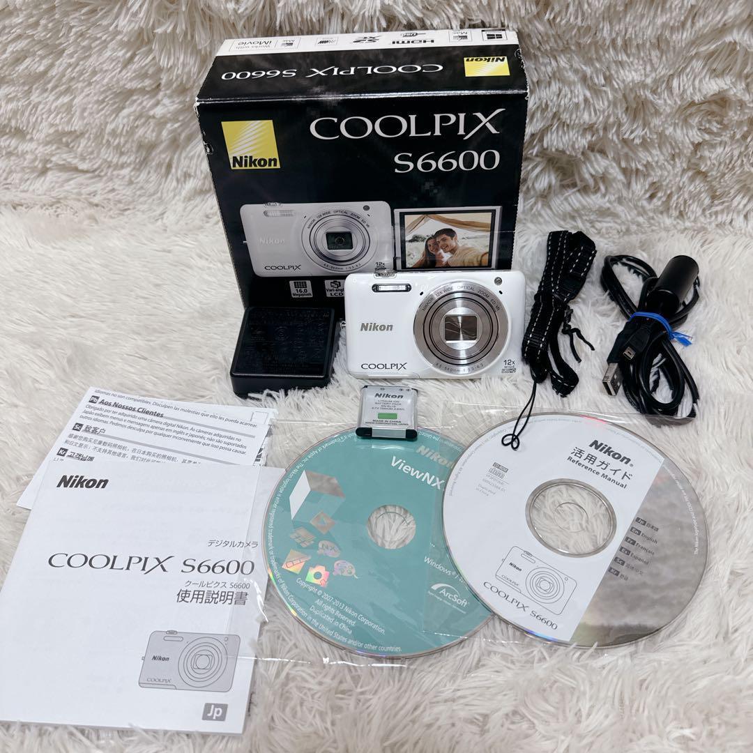 ✨美品✨Nikon COOLPIX S6600 Wi-Fi対応 デジカメ 付属品