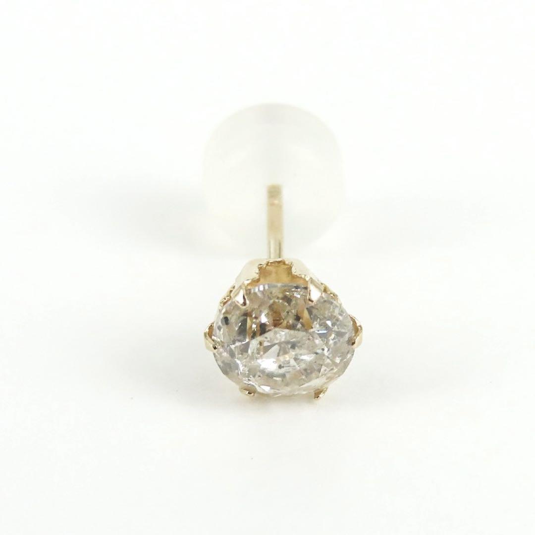a*i様 【本物保証】K10YG 天然ダイヤモンド 0.50ct ピアス（片耳）