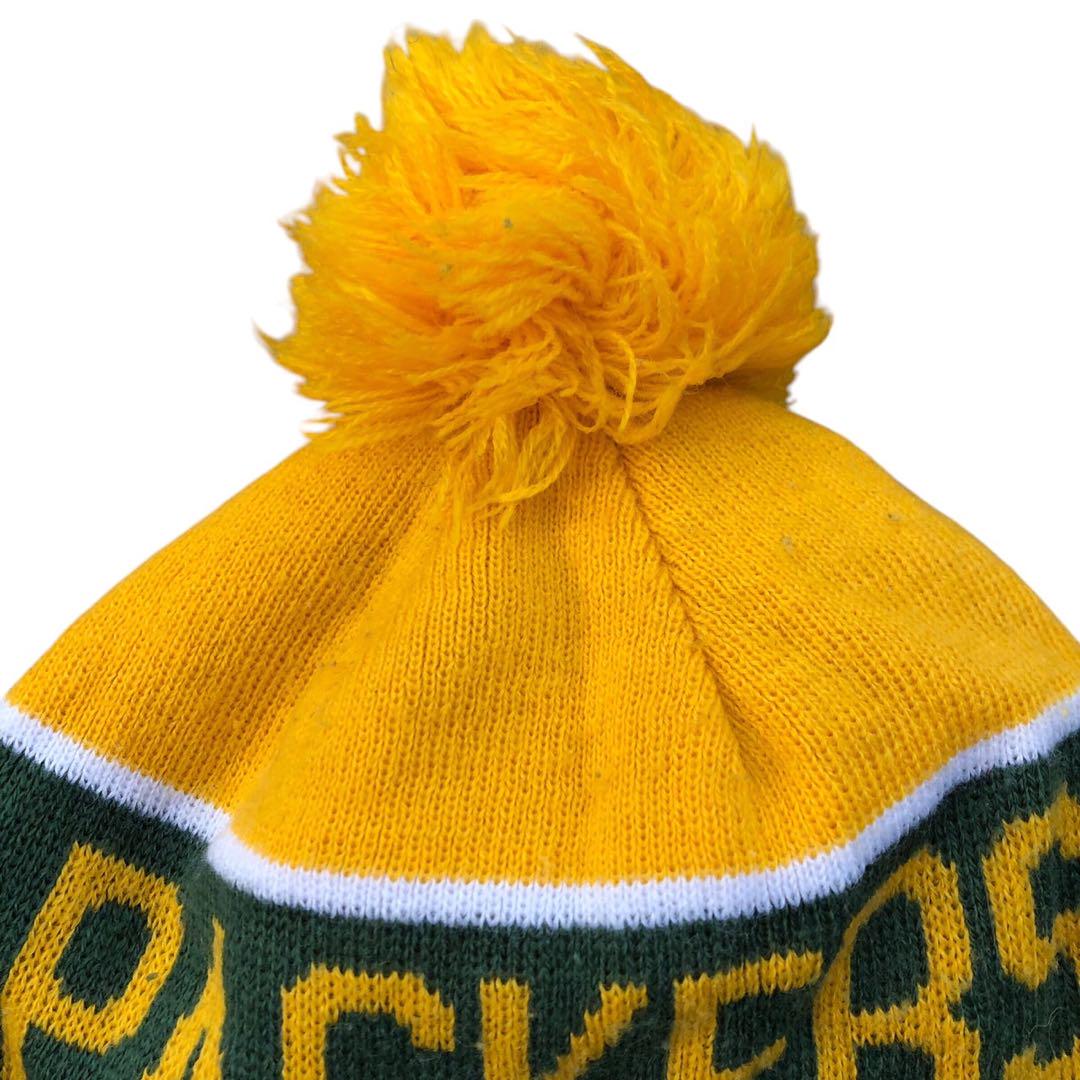 【90’s】パッカーズ　ニット帽　ボンボンニット帽　NFL 古着　vintage