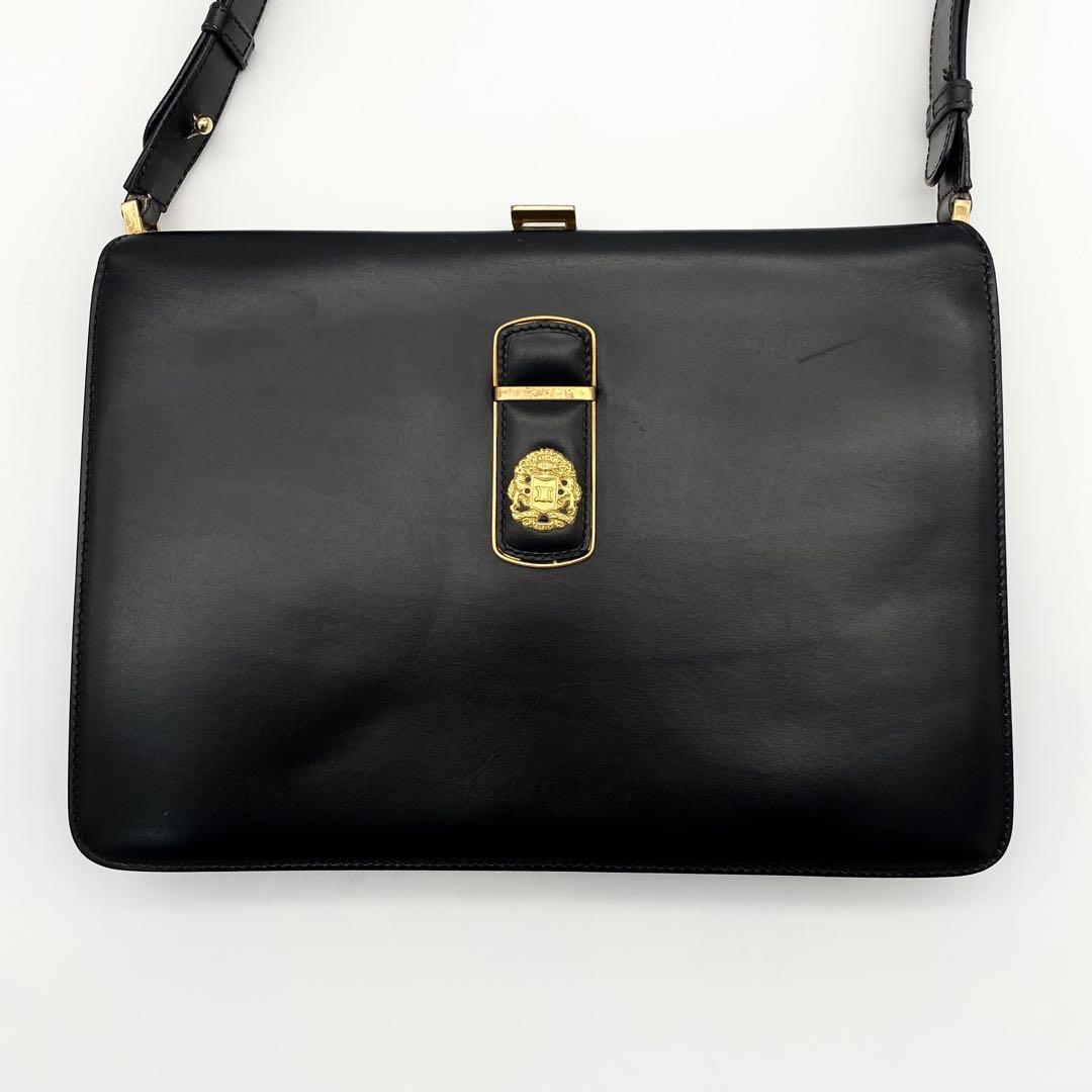 CELINE - CELINE ショルダーバッグ トリオンフ がま口 レザー