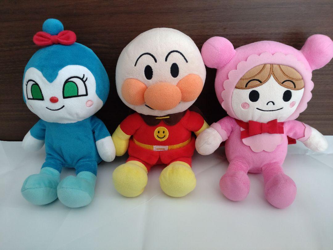 アンパンマン ぬいぐるみ 3体セット - メルカリ