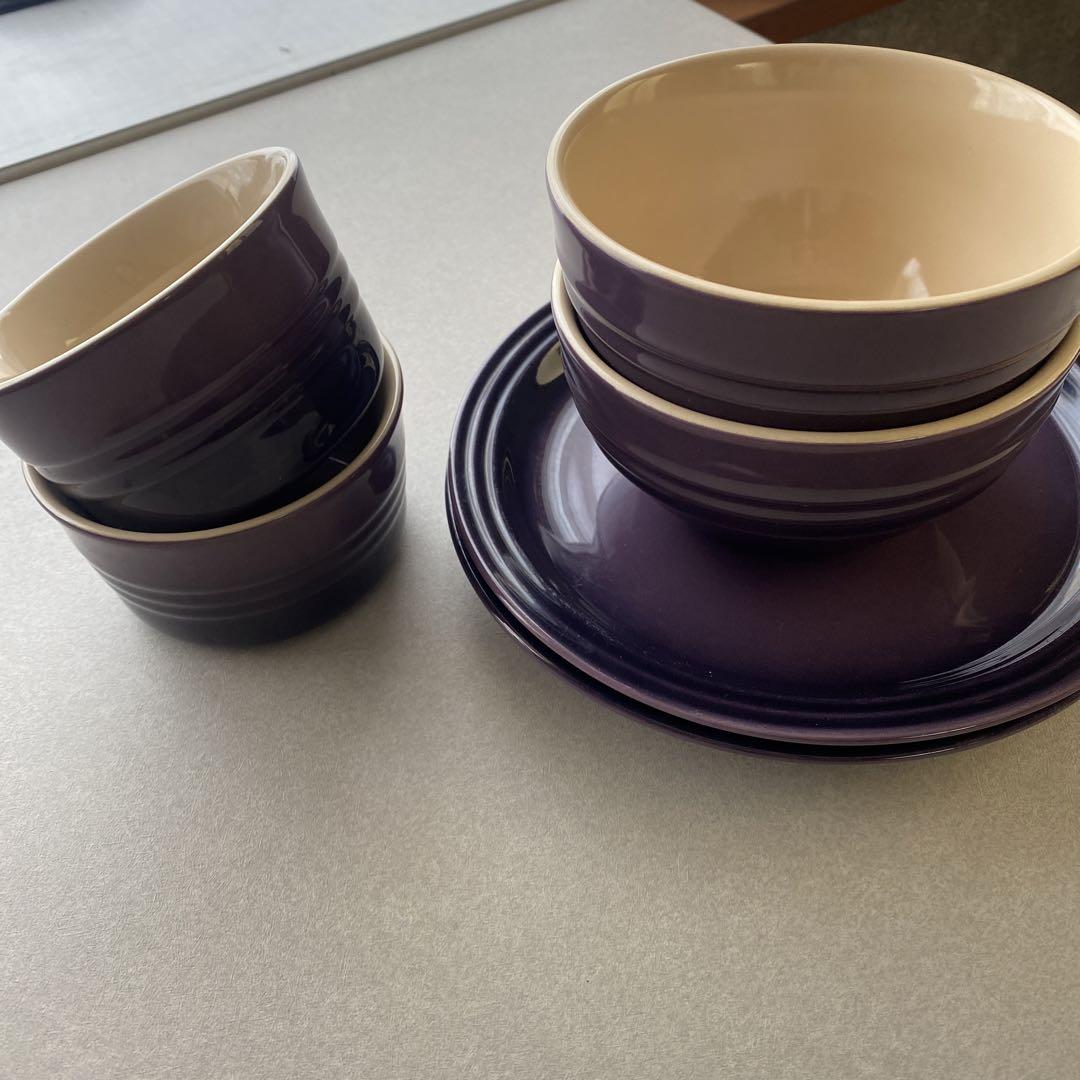 LE CREUSET 食器セット 紫 6点
