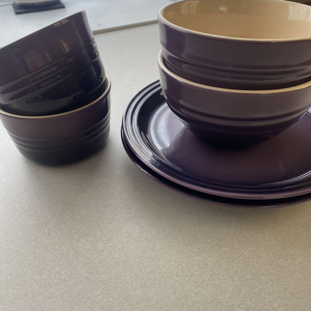 LE CREUSET 食器セット 紫 6点