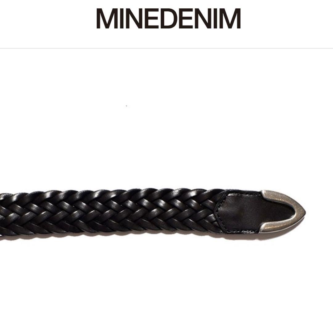 MINEDENIM LeatherBelt メッシュベルト レザーメッシュベルト