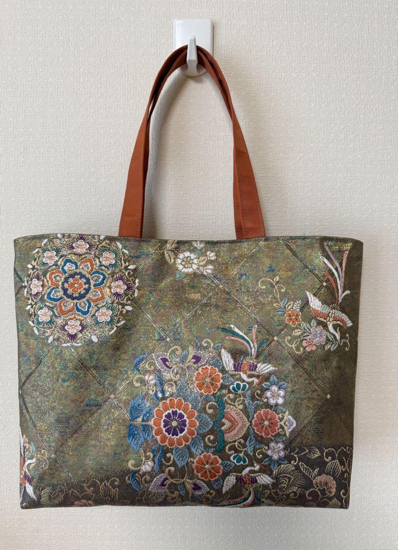 【ハンドメイド】帯リメイクバック#626 ハンドメイド】帯リメイクバック#626（帯リメイクHANORIVE