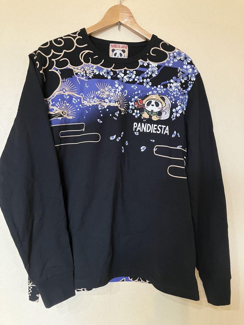 ★美品♪【PANDIESTA】パンディエスタ★刺繍＊プリント　長袖Tシャツ★XL