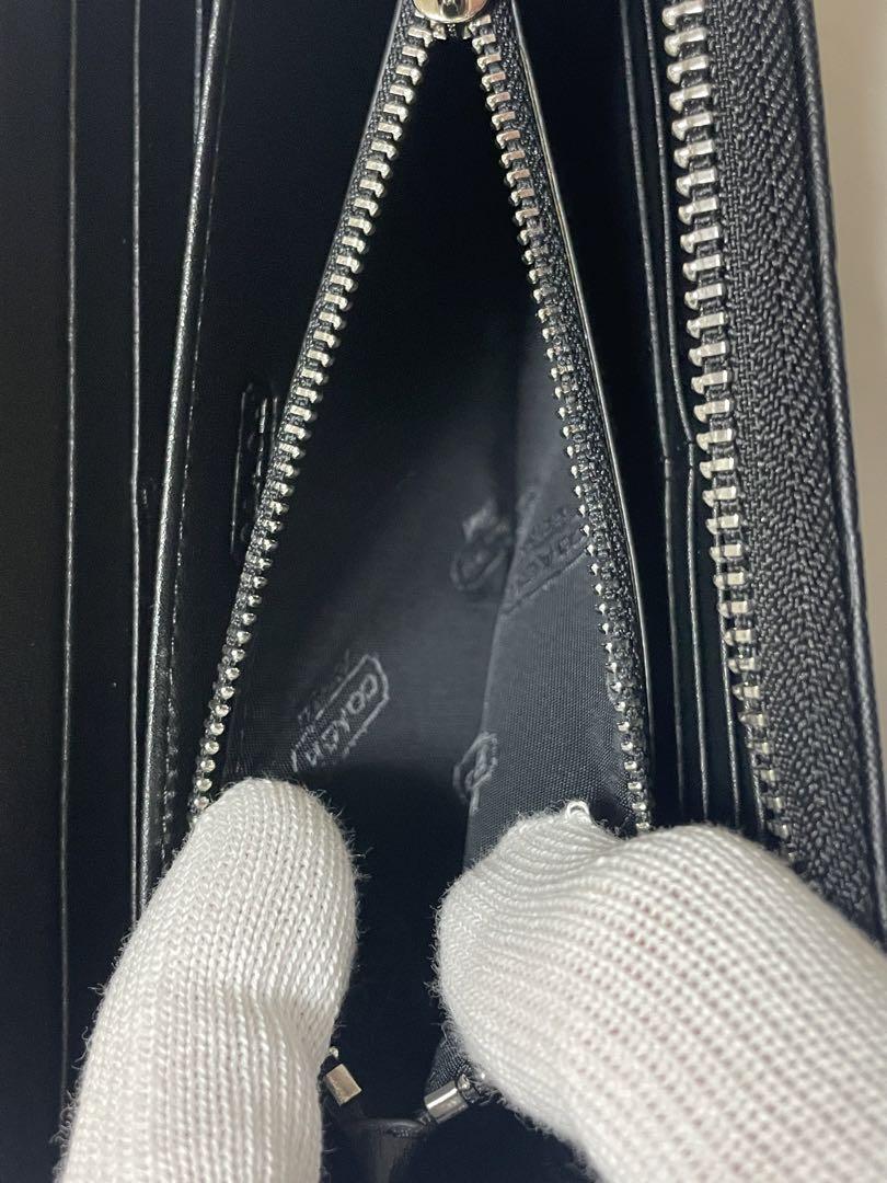 F60735【新品-未使用】コーチ COACH 長財布 ブラック - 小物超 安い