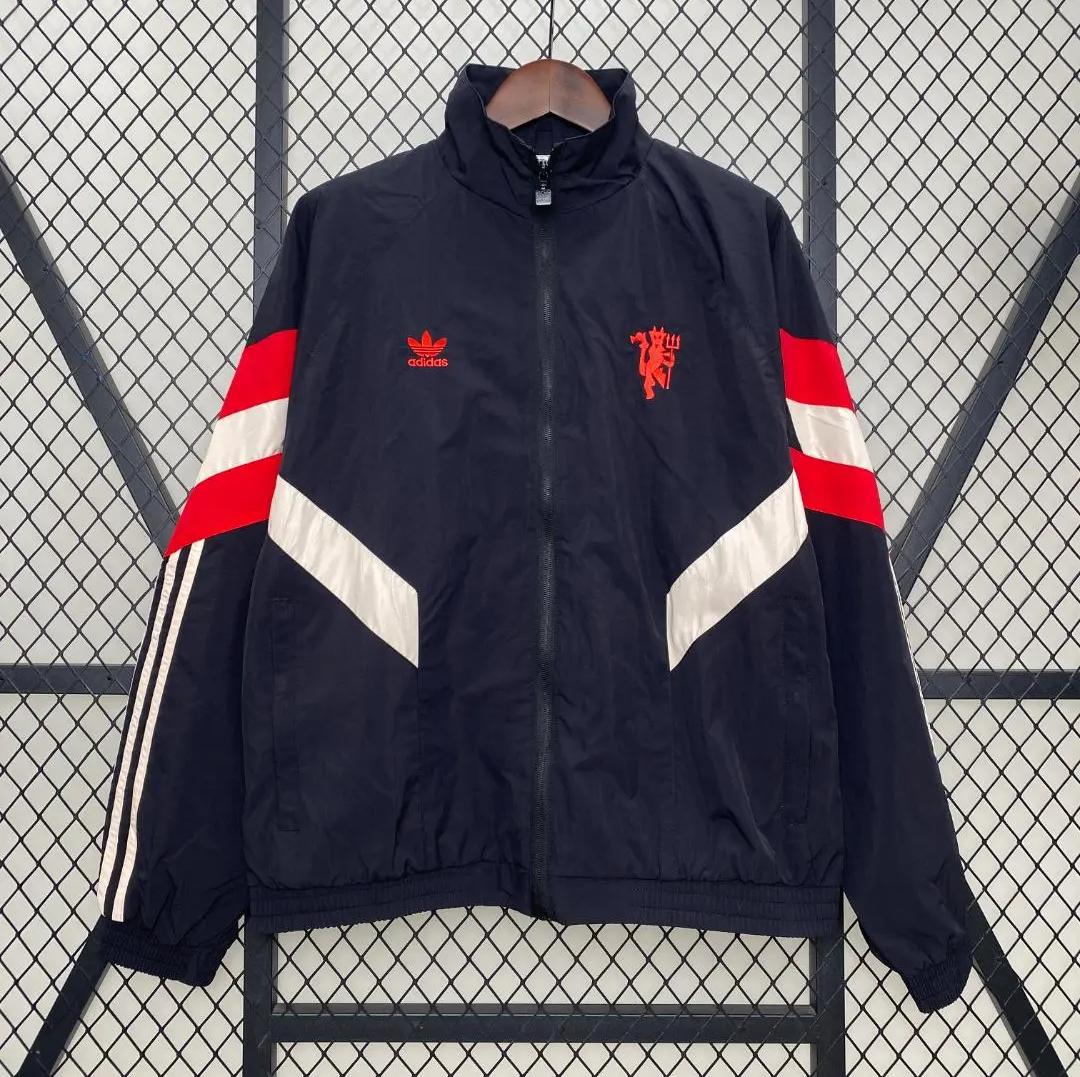 【正規品】新品タグ付 日本Mサイズ相当 マンチェスター ユナイテッド ジャケット adidas - マンチェスター ユナイテッド ジャケット アディダス