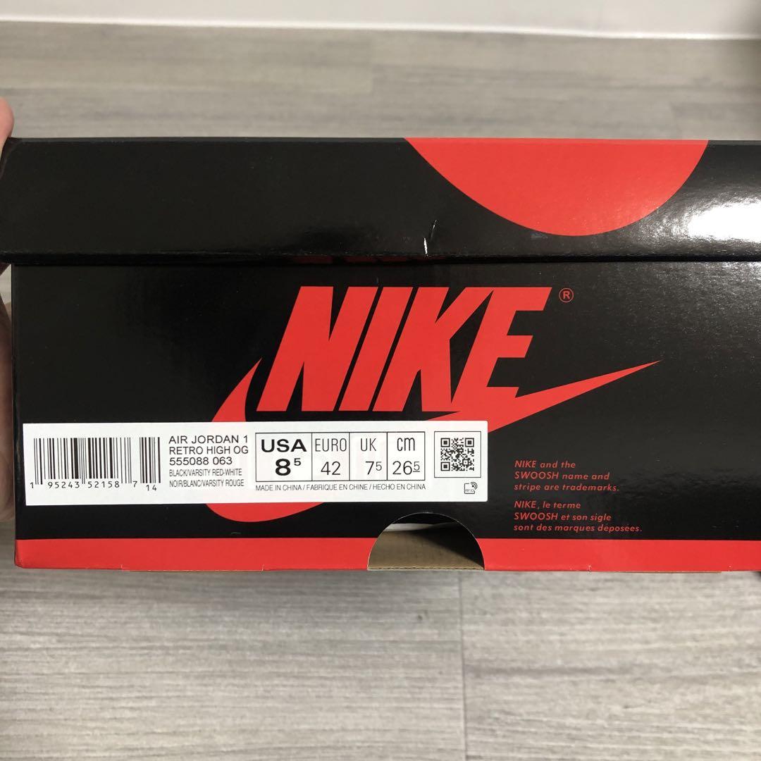 NIKE エアジョーダン1 パテントブレッド 26.5