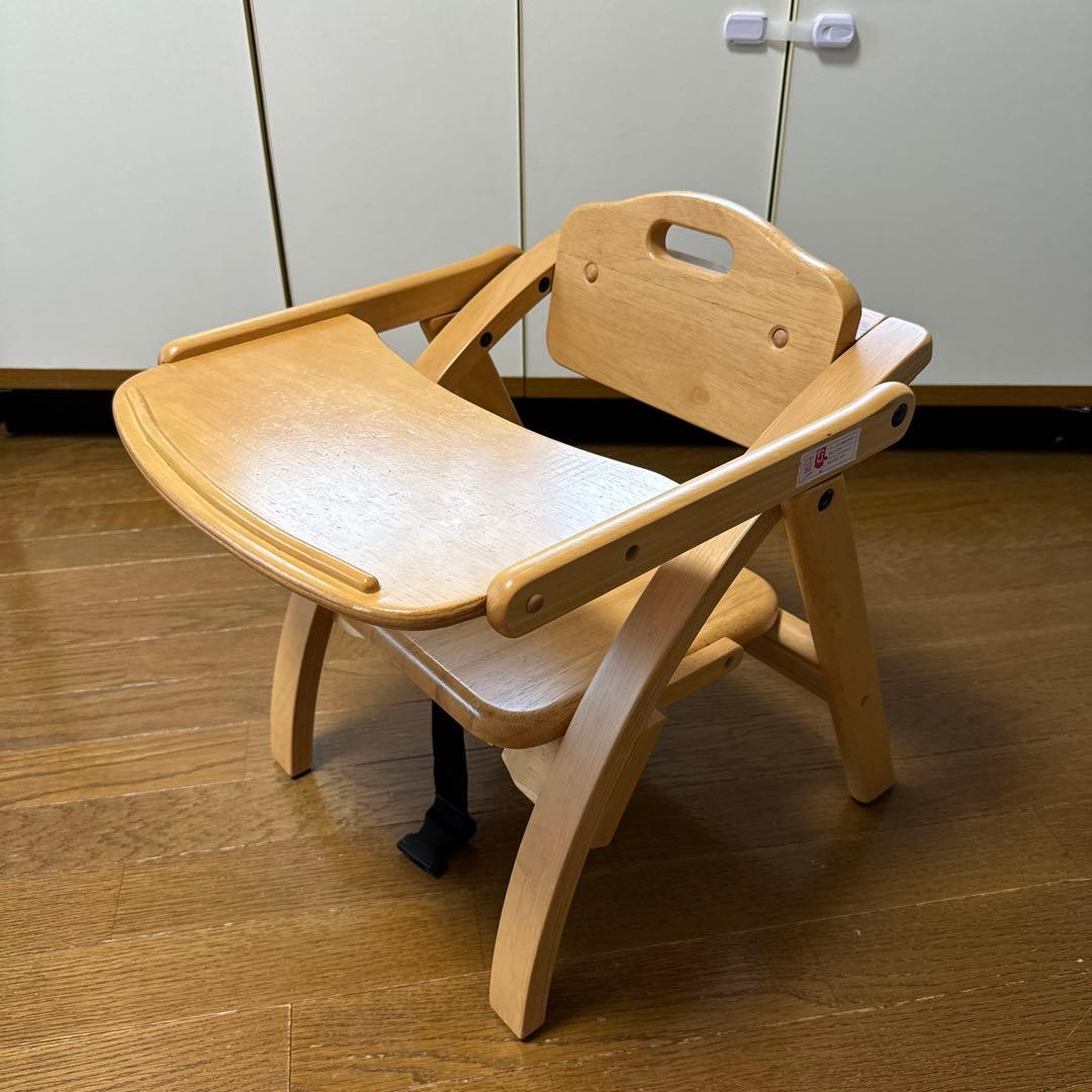 AKACHAN365 木製　折りたたみ ベビー　アーチ　ローチェア